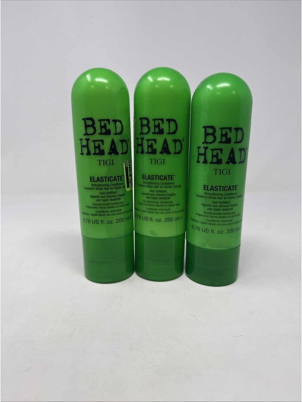 3 Pack Tigi Bed Head Elasticate Strengthening Conditioner 6.76 oz Weak Hair